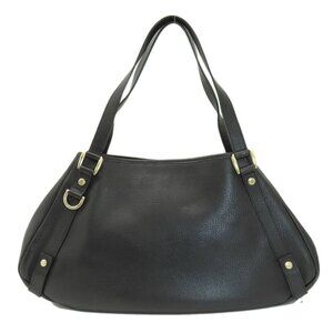 GUCCI Black Leather Tote Bag